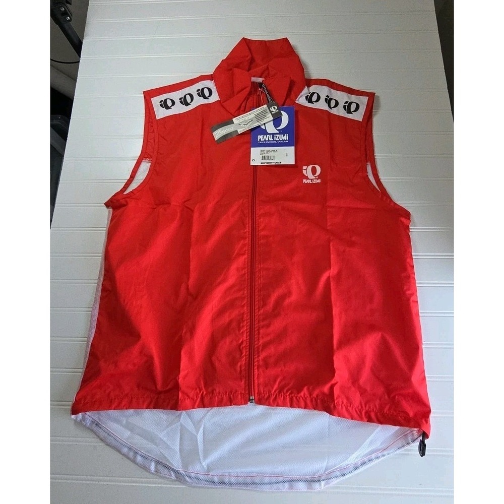PEARL IZUMI TECHNICAL WEAR ZEPHRR VEST RED SIZE XL, STYLE #4530, NWT
